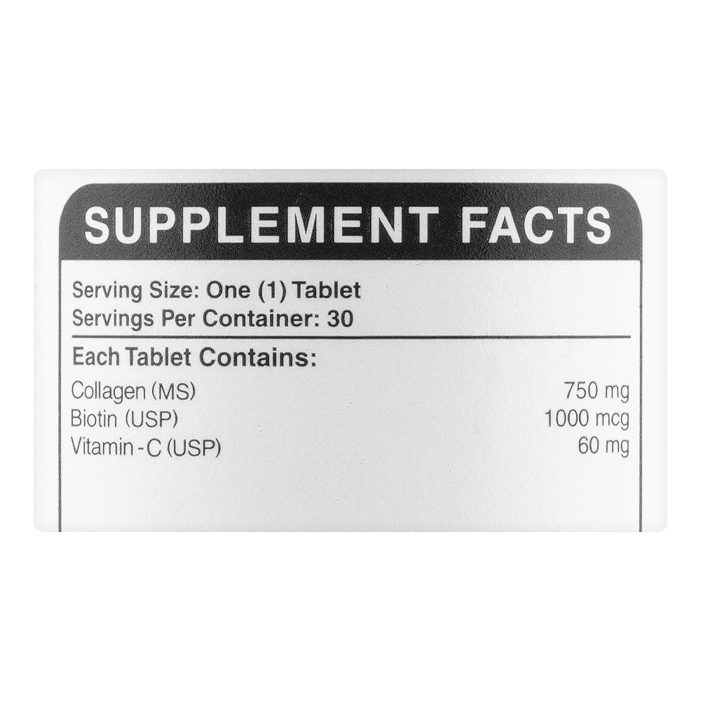 Herbiotics Collagen With Biotin & Vitamin C, For Healthy Skin, Hair & Nails, 750mg Dietary Supplement, 30-Pack product image 3 - Bolanclinic
