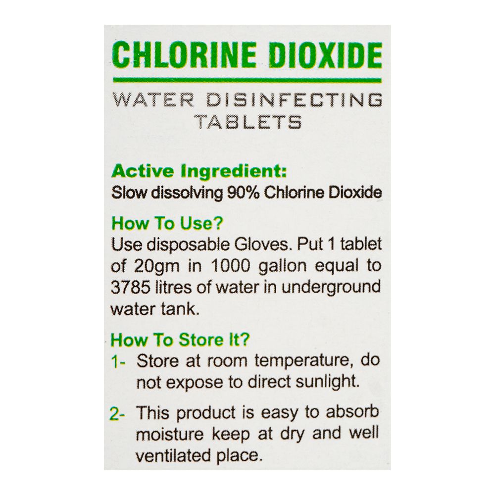 Zeal Pack Chlorine Dioxide Water Disinfecting Tablet, 20mg Each, 4-Pack product image 4 - Bolanclinic