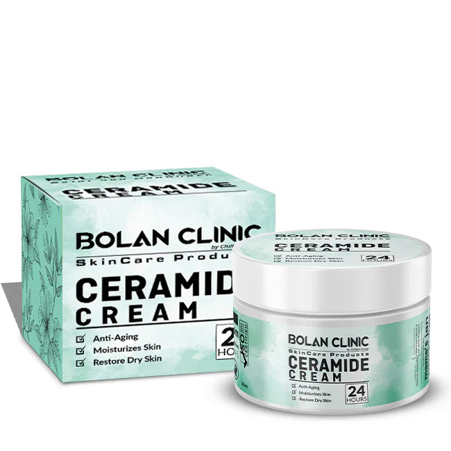 Bolan Clinic Ceramide Cream for dry skin, barrier repair and signs of aging