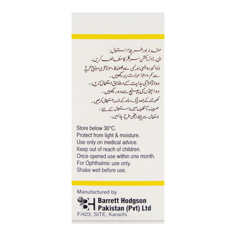 Barrett Hodgson Exocin Ophthalmic Solution, 5ml product image 2 - Bolanclinic