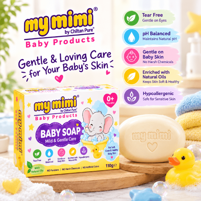 Baby Soap Mild & Gentle Care – Gentle Cleansing Bar for Delicate Baby Skin (110g) - Bolan Clinic