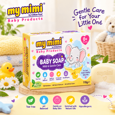 Baby Soap Mild & Gentle Care – Gentle Cleansing Bar for Delicate Baby Skin (110g) - Bolan Clinic