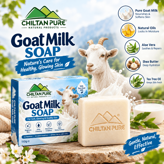 Goat Milk Soap Bar 110g for Soft, Smooth and Glowing Skin - Bolan Clinic