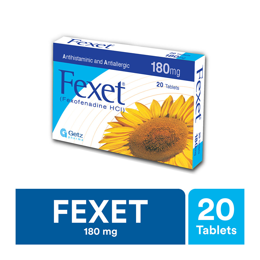 Getz Pharma Fexet Tablet, 180mg, 20-Pack product image - Bolanclinic