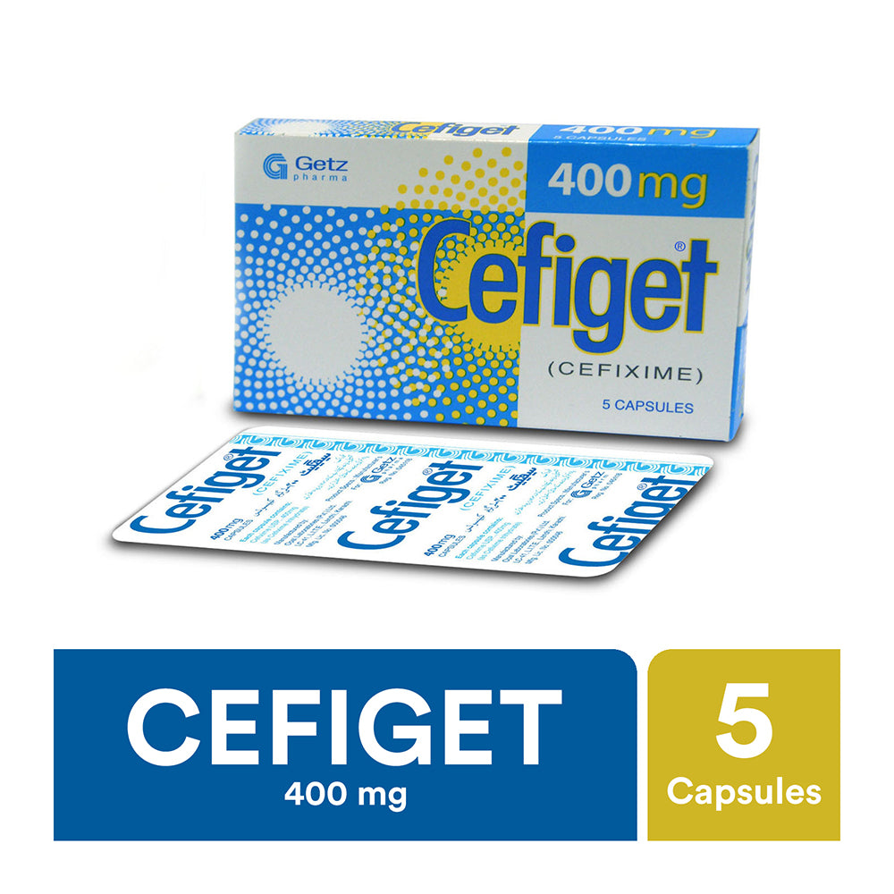 Getz Pharma Cefiget Capsule, 400mg, 5-Pack product image - Bolanclinic