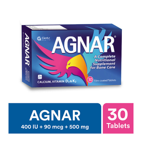 Getz Pharma Agnar Supplement Tablet, For Bone Care, 30-Pack product image - Bolanclinic
