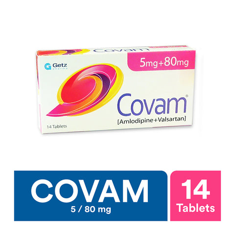 Getz Pharma Covam Tablet, 5mg + 80mg, 14-Pack product image - Bolanclinic
