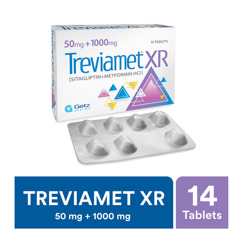Getz Pharma Treviamet XR Tablet, 50mg+1000mg, 14-Pack product image - Bolanclinic