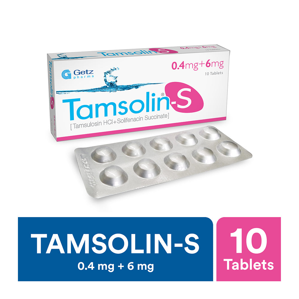 Getz Pharma Tamsolin-S Tablet, 0.4mg + 6mg, 10-Pack product image - Bolanclinic