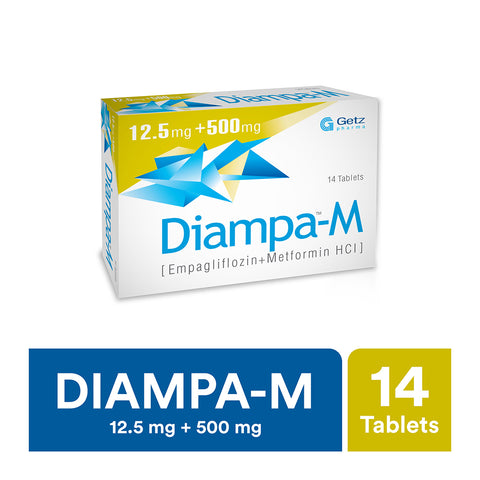 Getz Pharma Diampa-M Tablet, 12.5mg + 500mg, 14-Pack product image - Bolanclinic