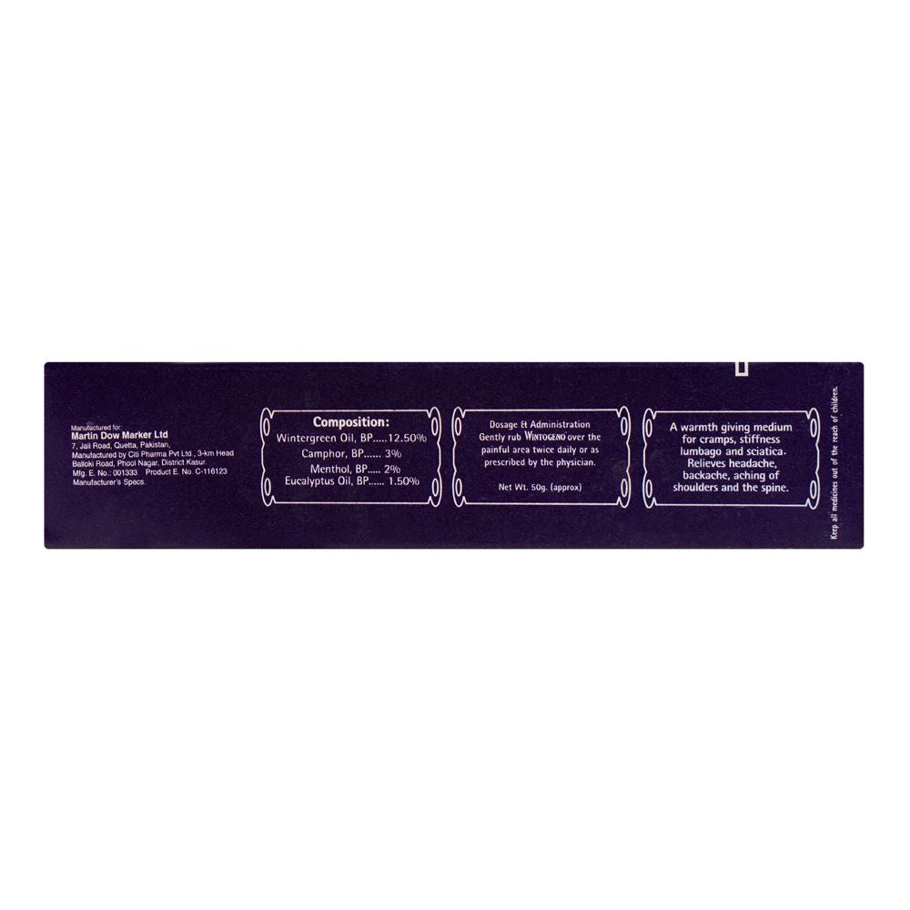 Wintogeno Cream, 50g product image 4 - Bolanclinic