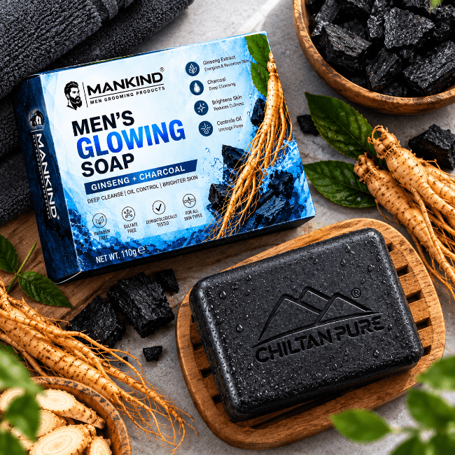 Men Glowing Soap – Deep Cleansing & Oil Control Bar - Bolan Clinic