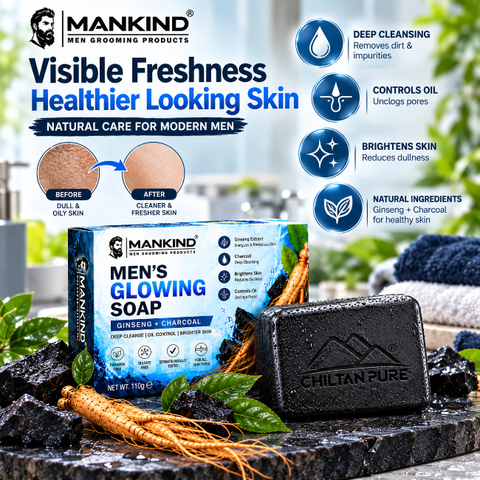 Men Glowing Soap – Deep Cleansing & Oil Control Bar - Bolan Clinic