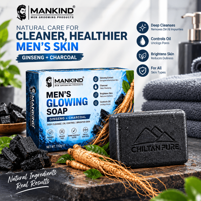 Men Glowing Soap – Deep Cleansing & Oil Control Bar - Bolan Clinic