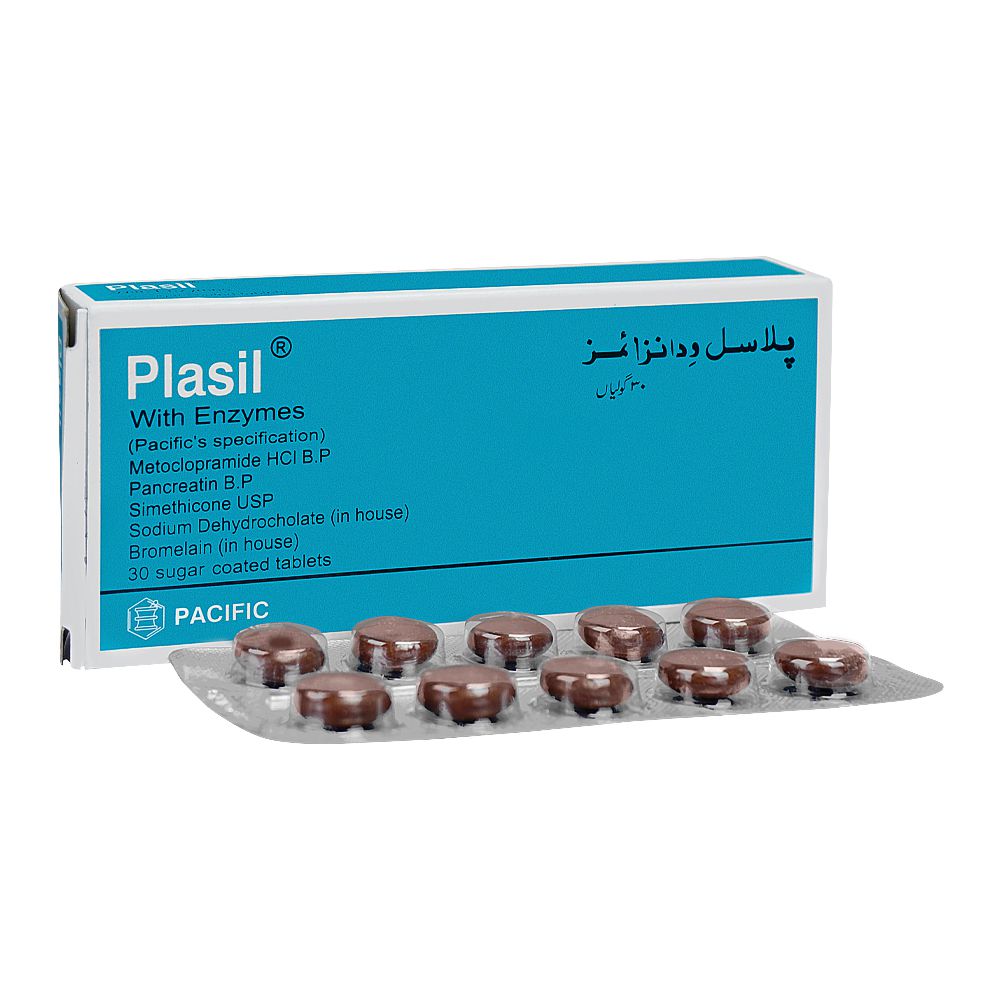 Pacific Pharmaceuticals Plasil With Enzymes Tablet, 1-Strip product image - Bolanclinic