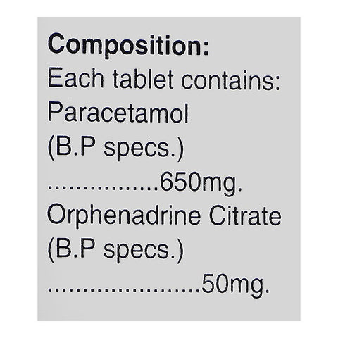 AGP Pharma Sinaxamol Extra Tablet, 650mg/50mg, 30-Pack product image 5 - Bolanclinic