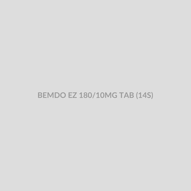 BEMDO EZ 180/10MG TAB (14S) - Bolan Clinic Pharmacy