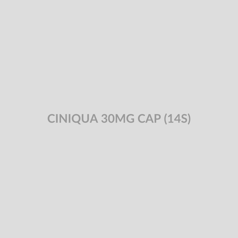 CINIQUA 30MG CAP (14S) - Bolan Clinic Pharmacy