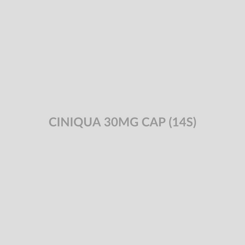 CINIQUA 30MG CAP (14S) - Bolan Clinic Pharmacy