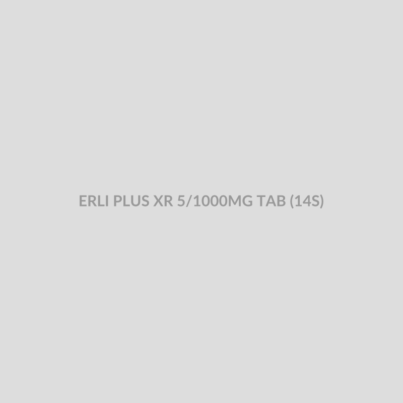 ERLI PLUS XR 5/1000MG TAB (14S) - Bolan Clinic Pharmacy