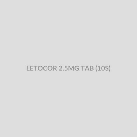 LETOCOR 2.5MG TAB (10S) - Bolan Clinic Pharmacy