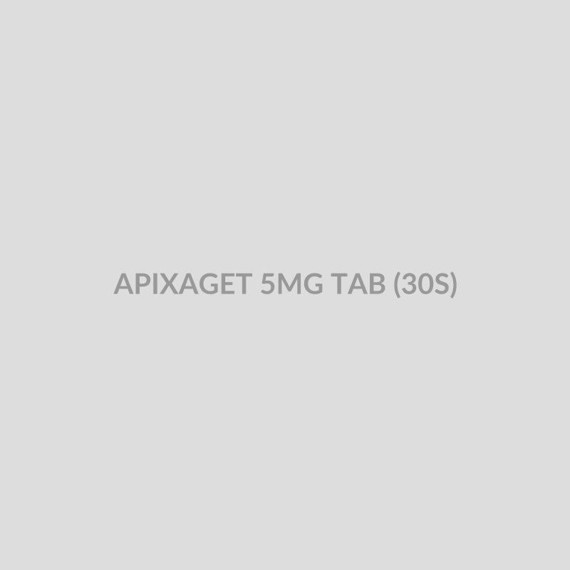APIXAGET 5MG TAB (30S) - Bolan Clinic Pharmacy
