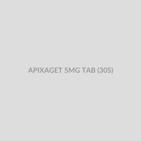 APIXAGET 5MG TAB (30S) - Bolan Clinic Pharmacy