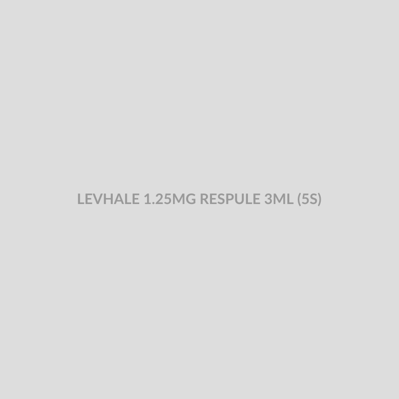 LEVHALE 1.25MG RESPULE 3ML (5S) - Bolan Clinic Pharmacy