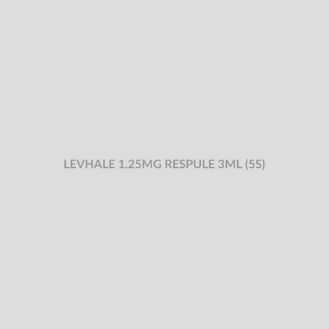 LEVHALE 1.25MG RESPULE 3ML (5S) - Bolan Clinic Pharmacy