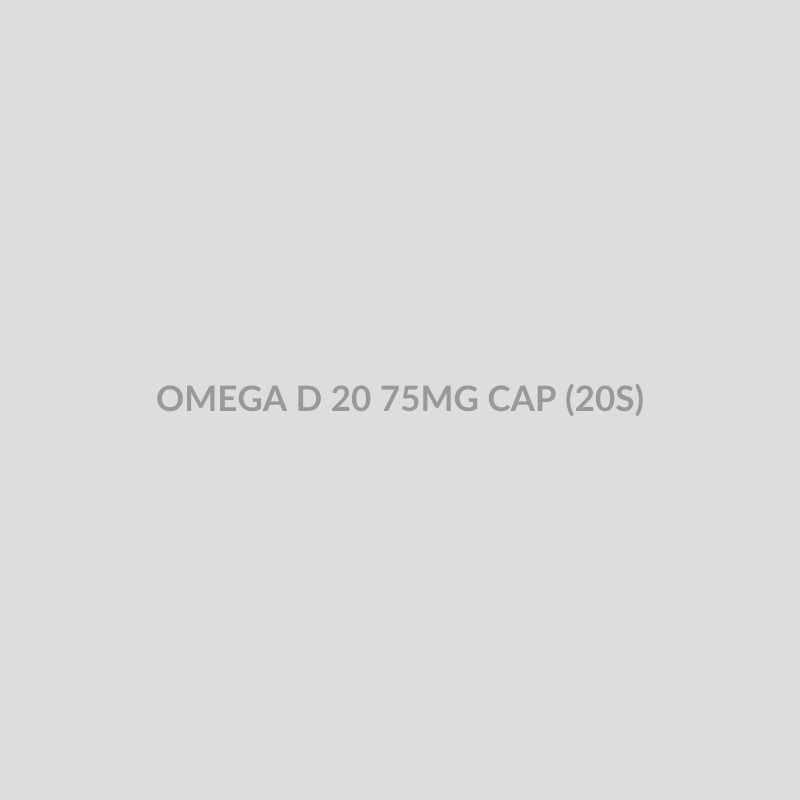OMEGA D 20 75MG CAP (20S) - Bolan Clinic Pharmacy