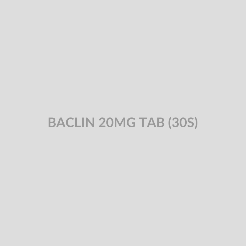 BACLIN 20MG TAB (30S) - Bolan Clinic Pharmacy