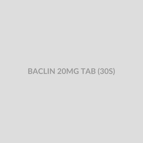 BACLIN 20MG TAB (30S) - Bolan Clinic Pharmacy