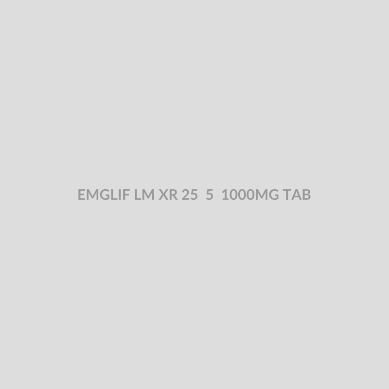 EMGLIF LM XR 25 5 1000MG TAB - Bolan Clinic Pharmacy