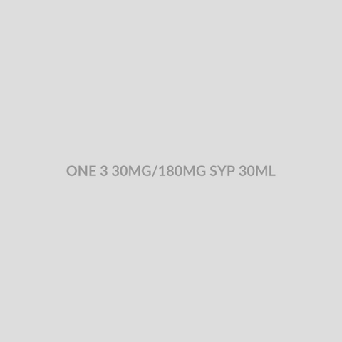 ONE 3 30MG/180MG SYP 30ML - Bolan Clinic Pharmacy