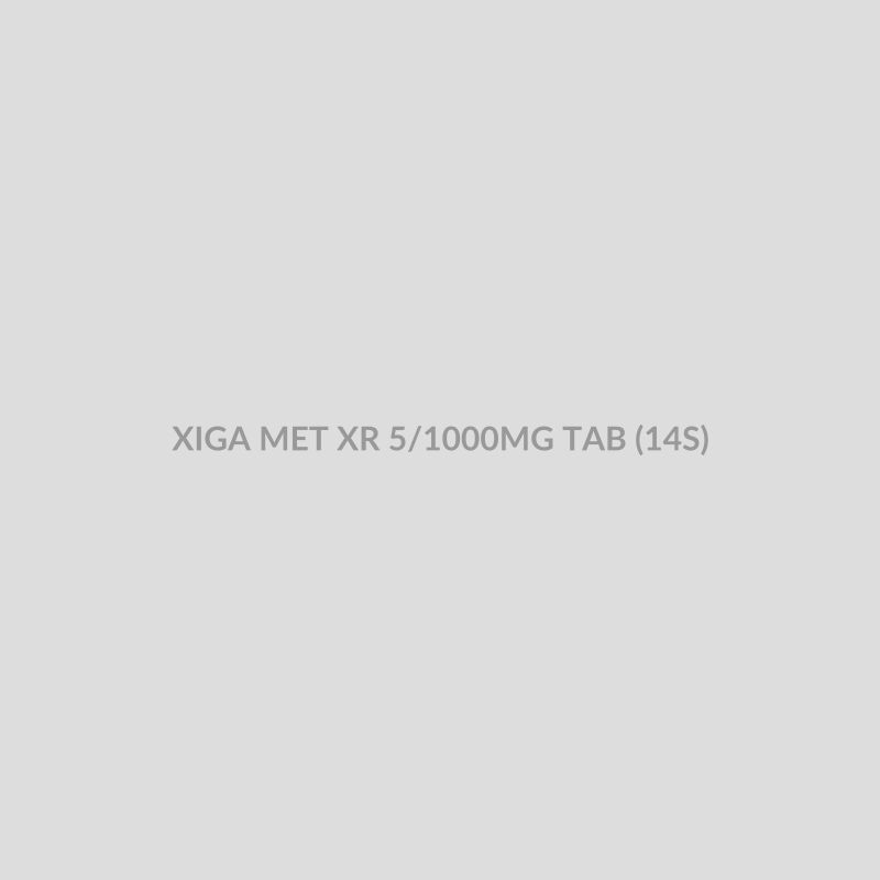 XIGA MET XR 5/1000MG TAB (14S) - Bolan Clinic Pharmacy