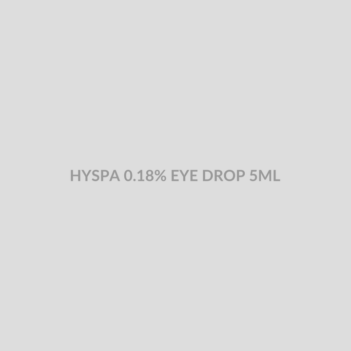 HYSPA 0.18% EYE DROP 5ML - Bolan Clinic Pharmacy