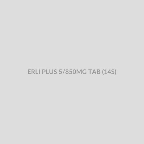 ERLI PLUS 5/850MG TAB (14S) - Bolan Clinic Pharmacy