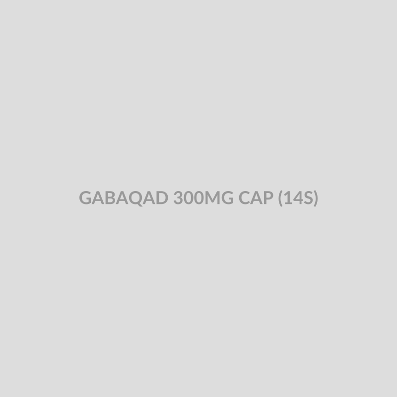 GABAQAD 300MG CAP (14S) - Bolan Clinic Pharmacy