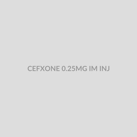 CEFXONE 0.25MG IM INJ - Bolan Clinic Pharmacy
