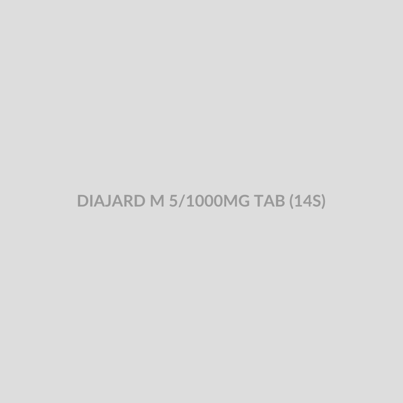 DIAJARD M 5/1000MG TAB (14S) - Bolan Clinic Pharmacy