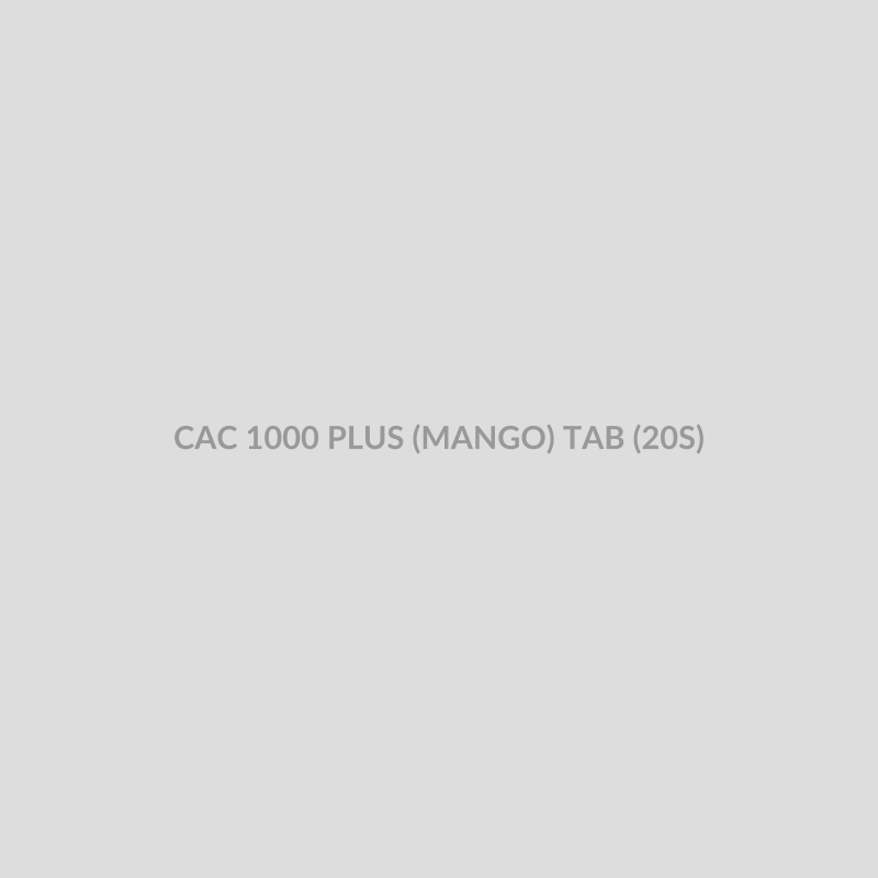 CAC 1000 PLUS (MANGO) TAB (20S) - Bolan Clinic Pharmacy