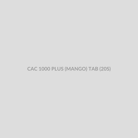 CAC 1000 PLUS (MANGO) TAB (20S) - Bolan Clinic Pharmacy