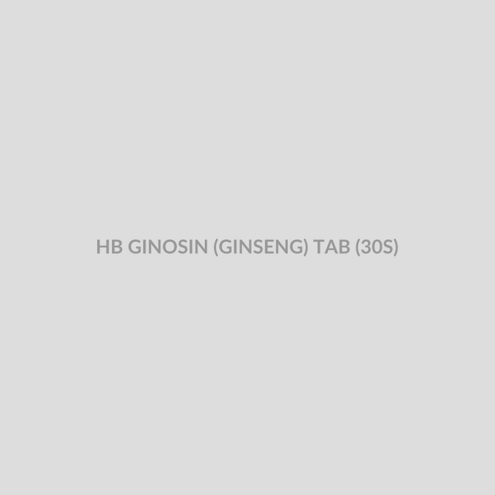 HB GINOSIN (GINSENG) TAB (30S) - Bolan Clinic Pharmacy