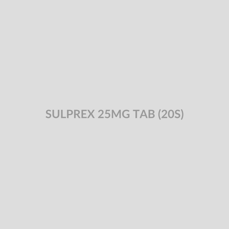 SULPREX 25MG TAB (20S) - Bolan Clinic Pharmacy