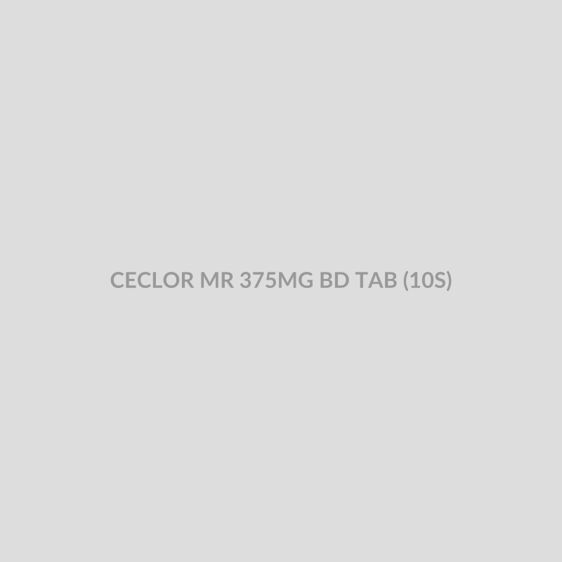 CECLOR MR 375MG BD TAB (10S) - Bolan Clinic Pharmacy