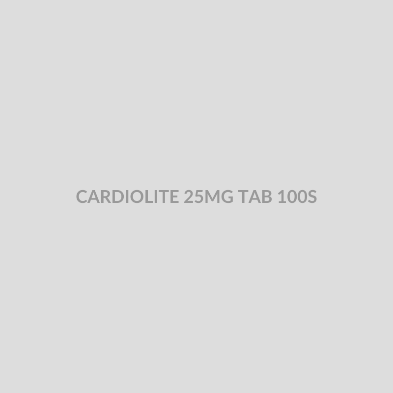 CARDIOLITE 25MG TAB 100S - Bolan Clinic Pharmacy
