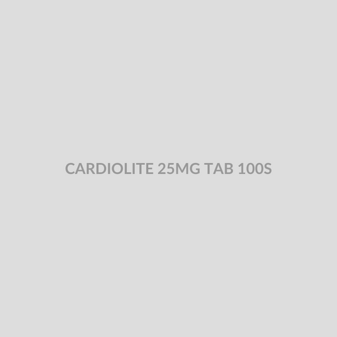 CARDIOLITE 25MG TAB 100S - Bolan Clinic Pharmacy