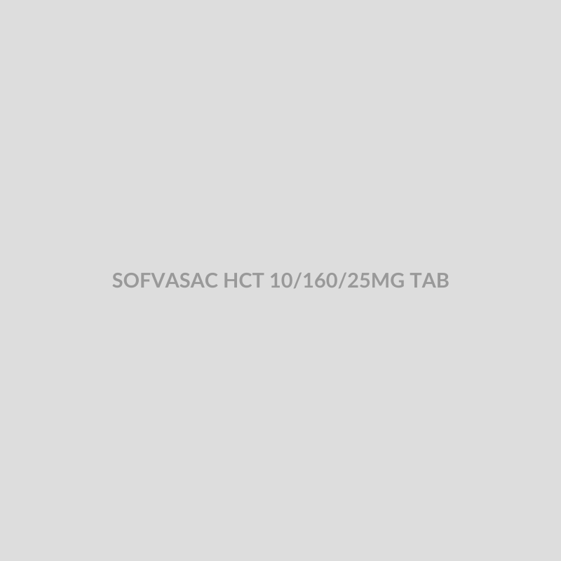 SOFVASAC HCT 10/160/25MG TAB - Bolan Clinic Pharmacy