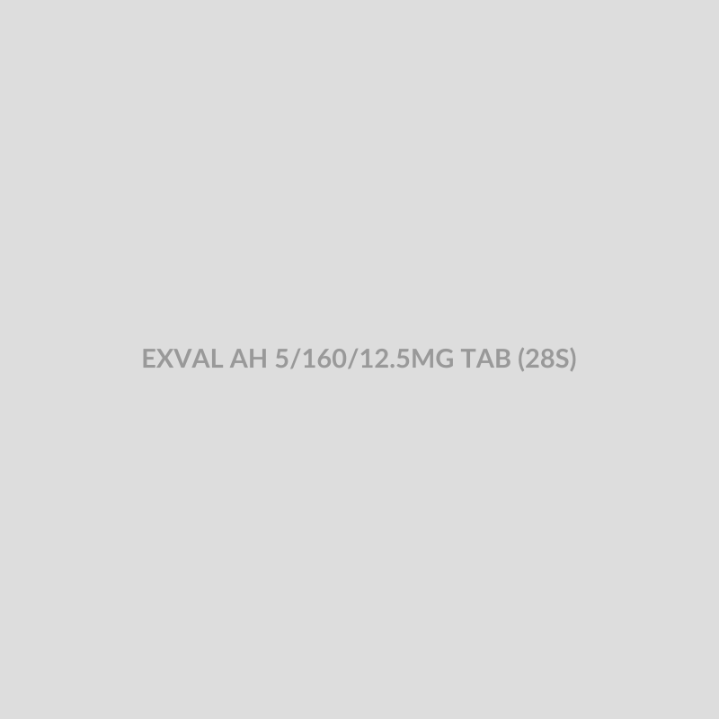 EXVAL AH 5/160/12.5MG TAB (28S) - Bolan Clinic Pharmacy