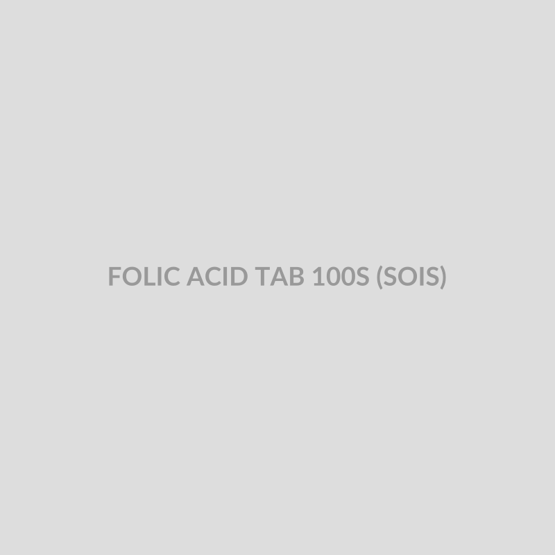 FOLIC ACID TAB 100S (SOIS) - Bolan Clinic Pharmacy